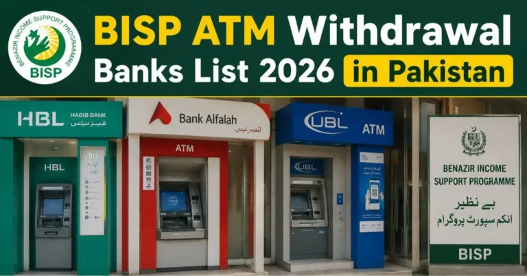 BISP ATM Withdrawal Banks List 2026 in Pakistan: Complete Guide for Beneficiaries 2 bisp atm withdrawal banks list 2026