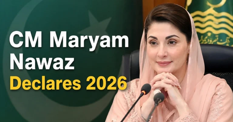 CM Maryam Nawaz Declares 2026